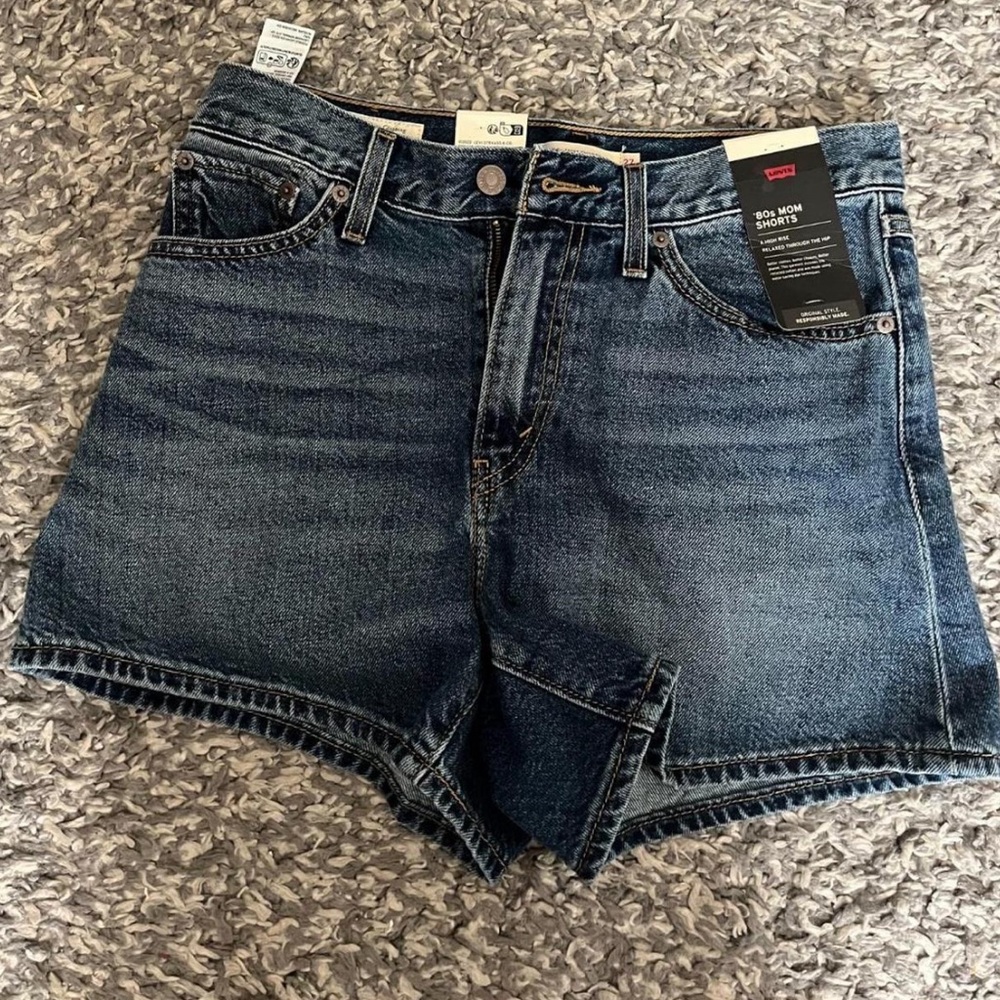 Levi's Women's Dark Blue Jean Shorts